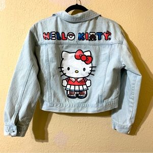 Cropped Hello Kitty Denim Jacket XL L Juniors SHEIN